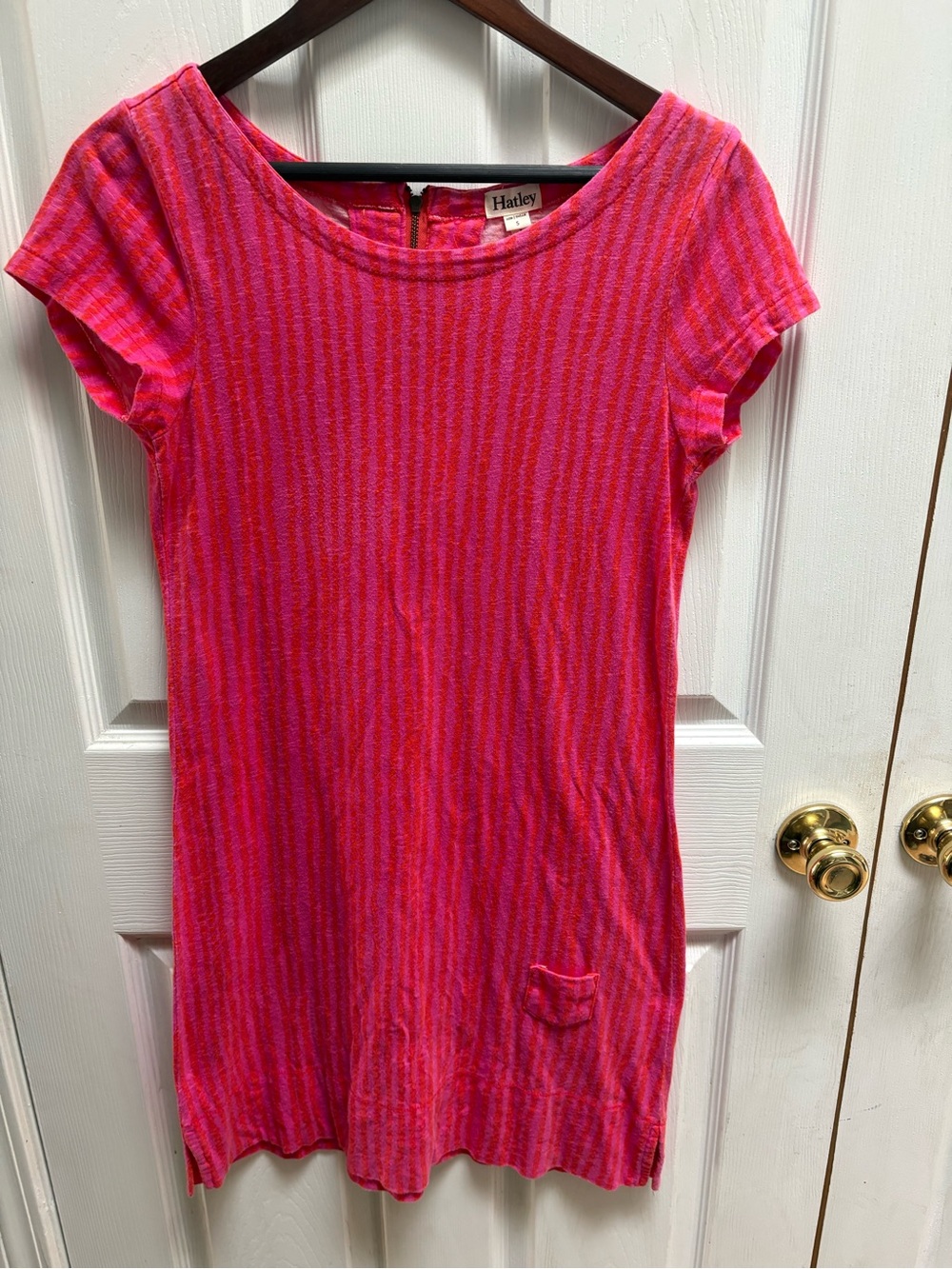 Hatley Pink and Red Striped Knit Dress